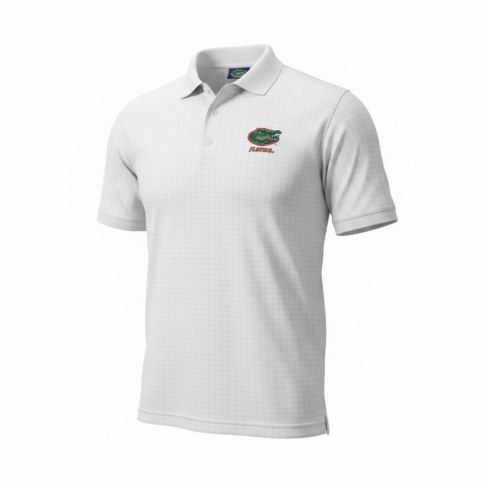 Antigua Florida Gators Logo Golf Polo Short Sleeve Men’s Size Medium White